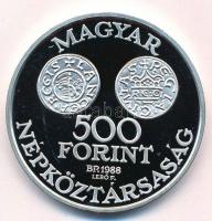 1988. 500Ft Ag "Szent István" T:PP Adamo EM102