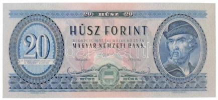 1957. 20Ft C 131 008185 T:I / Hungary 1957. 20 Forint with C 131 008185 C:UNC  Adamo F11