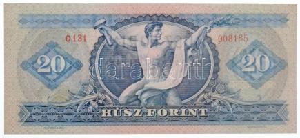 1957. 20Ft "C 131 008185" T:I / Hungary 1957. 20 Forint with "C 131 008185" C:UN...
