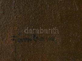 Jámbor jelzéssel: Olvasó lány. Olaj, vászon, hibás, 60×80 cm