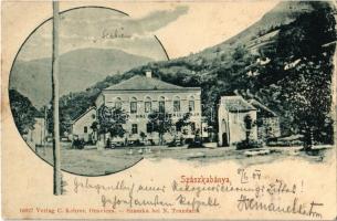 1904 Szászkabánya, Németszászka, Sasca Montana; szálloda. Kiadja C. Kehrer / hotel, street