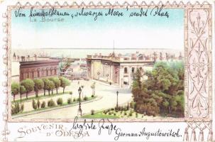 1899 (Vorläufer!) Odessa, La Bourse / stock exchange. Art Nouveau, litho (EB)