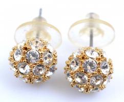 Elefántos bizsu medál láncon, fülbevalóval, virágos medál, stb., jelzett