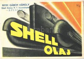 Shell olaj. Shell Kőolaj Részvénytársaság reklámlapja / Hungarian petroleum advertisement