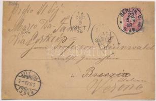 1888 (Vorläufer!!!) Herzlichen Glückwunsch zum neuen Jahre! Familia Lauenburger / Jewish New Year gr...