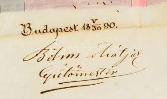 1890 Soroksári utcai ház átalakítási terve 80x70 cm