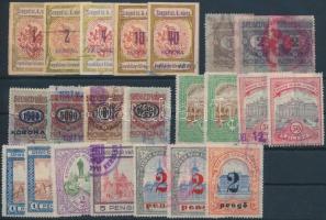 Szeged 23 db okmánybélyeg / fiscal stamps
