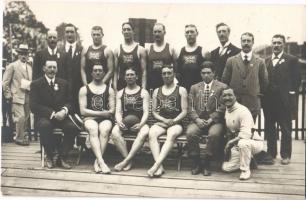 1912 Stockholm, Olympiska Spelens Officiella. Nr. 271. Englands vattenpololag I:a pris / 1912 Summer Olympics in Stockholm. English water polo team 1st prize