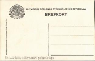 1912 Stockholm, Olympiska Spelens Officiella. Nr. 52. Sydafrikanen Kitson, andre i gentlemen's ...