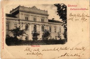 1901 Csíkszereda, Miercurea Ciuc; Vármegyeháza. Kiadja Szvoboda József. Excelsior felvétele / county hall (EK)