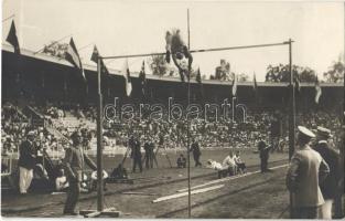 1912 Stockholm, Olympiska Spelens Officiella. Nr. 172. F.T. Nelsson, USA 2:a pris i stafhopp  / 1912 Summer Olympics in Stockholm. F.T. Nelsson, USA 2nd prize in polo jump