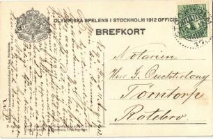 1912 Stockholm, Olympiska Spelens Officiella. Nr. 118. Den danska gymnastiktruppen, andra pris  / 19...