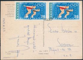 1969 Fekete István író saját kézzel írt képeslapja