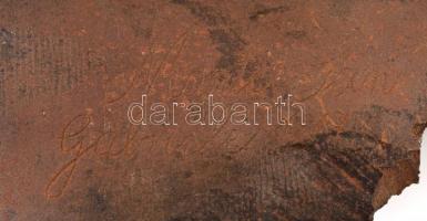 "Monte San Gabriele 1917" feliratú repeszdarab, 20,5×11 cm /

Piece of shrapnel with ins...