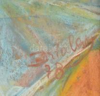 Bertalan Ferenc (1957-): Virágcsendélet. Pasztell, papír, jelzett, üvegezett keretben, 42×30 cm