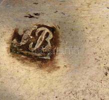 Antik ezüst cukordobozka rózsás díszítéssel  Ausztria 1824. Jelzett. JB mesterjeggyel / Antique silv...