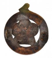 DN "Dunántúli Turista Egyesület" zománcozott Br kitűző (37mm) T:2- hiányos zománc, tű hián...