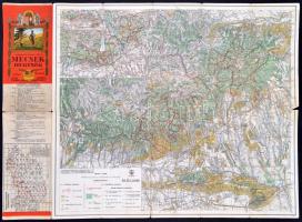 1929 A Mecsek-hegység, Kirándulók Térképe 20/a, kiadja: Magyar Királyi Állami Térképészet, 48×55 cm