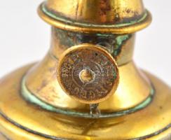 Lampe-Pigeon réz petróleum lámpa jelzett, búrával 25 cm