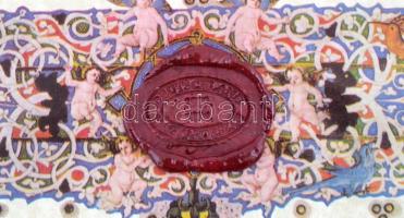 1994 Díszes emlékoklevél a budapesti 24. DER Kongresszuson való részvételért, 1994. ápr. 18-21., ném...