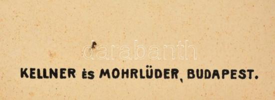 Cognac, Világosi Cognacgyár Rt., reklámplakát, Kellner és Mohrlüder, Budapest, felcsavarva, kis szak...