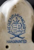 Herendi porcelán nyuszipár, jelzett, kis kopásnyomokkal, 4×5 cm
