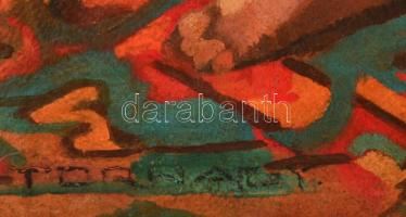 Tornai jelzéssel: Ajándék (aktok). Olaj, karton, 60×79 cm