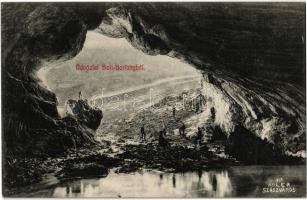 1909 Petrozsény, Petrosani; Boli barlang. Adler fényirda 90. / Dealul si Pestera Bolii / Bolii cave, interior