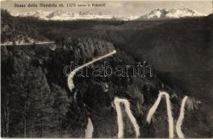 1935 Ruffré-Mendola, Passo della Mendola verso le Dolomiti / Dolomites, mountain pass