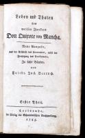 Cervantes (Saavedra, Miguel de) und Friedr. Just. Bertuch (Hrsg.),
Leben und Thaten des weisen Junk...