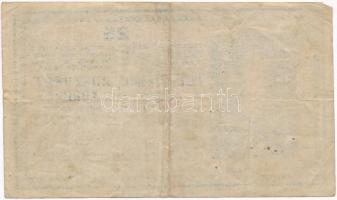1918. 25K "3001" eltérő méretű sorozat- és sorszám, sima hátlappal T:III