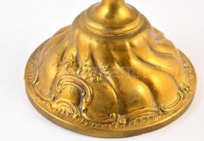 Nagyméretű historizáló réz kínáló. 48 cm