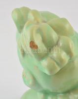 Komlós kerámia jelzett art deco női fej, kisebb sérüléssel 25 cm