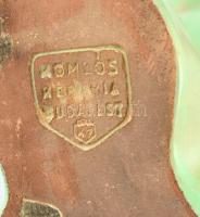 Komlós kerámia jelzett art deco női fej, kisebb sérüléssel 25 cm