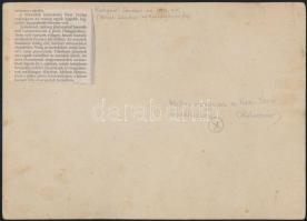 Kolozsvár, New York kávéház, fotó, kartonra ragasztva, hátulján feliratozva, 11,5×15,5 cm / Cluj-Nap...