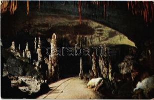 1931 Postojna, Postumia; RR. Grotte demaniali, Il Viale delle colonne / cave (worn corners)