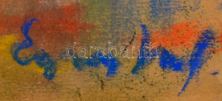 Egry jelzéssel: Fények a vízen. Pasztell, papír, 29×40 cm