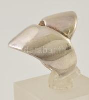 Ezüst (Ag) gyűrű, jelzett, méret: 52, nettó: 4 g