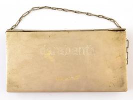 Légy a pókhálóban, monogramos ezüst (Ag.) pénztárca bőr belsővel, fém belső szerelékkel és lánccal, ...