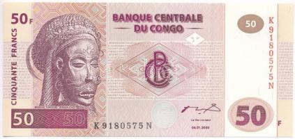 Kongó 2000. 50Fr T:I Congo 2000. 50 Francs C:UNC