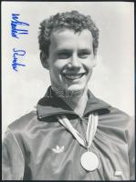 Wladár Sándor úszó, olimpiai bajnok aláírása fényképén 18x16 cm