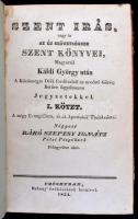 A Szepesy Ignác-féle Bibliakiadás: Szent Írás, vagyis az ó szövetségnek szent könyvei. I. köt. Fordította: Káldi György. Pozsony,1834, Belnay örökösei, 722+2 p. Korabeli kopott félbőr-kötés, kopott borítóval, kissé sérült gerinccel, kissé foltos lapokkal.