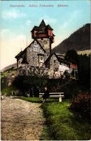 1912 Obervellach, Karnten, Schloss Falkenstein (Niederfalkenstein), Tauernbahn / castle