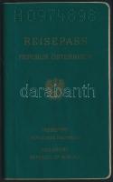1973 Fényképes osztrák útlevél spanyol, görög, magyar bélyegzésekkel