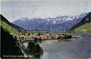 1935 Zell am See, Das Steinerne Meer / general view, mountains, lake