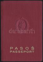 1960 Fényképes jugoszláv útlevél olasz, francia, svájci bejegyzésekkel