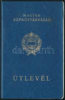 1975 Fényképes magyar útlevél francia, osztrák, svájci, olasz bejegyzésekkel