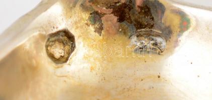 Ezüst(Ag) cukorszóró kanál, jelzett, h. 21 cm, nettó: 87,7 g