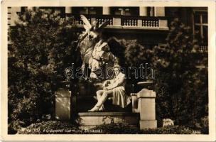 1930 Vienna, Wien, Bécs VII. Ferdinand Raimund Denkmal / monument (EB)