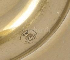 BMF alpakka áttört tál, jelzett, d: 23 cm